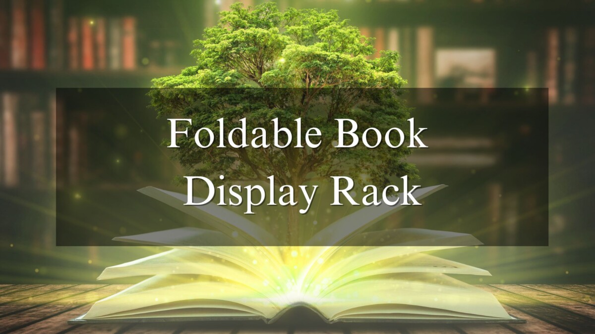 Foldable Book Display Rack